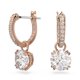 thumbnail image 1 of Pendientes Swarovski Constella perforados con cristales blancos en forma de gota, 1 of 4