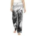 thumbnail image 2 of Goofa Yak Printed Soft Pajama Pants for Women, Wide Leg Comfy Casual Lounge Yoga Pants-X-Large, 2 of 9