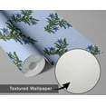 thumbnail image 6 of S4Sassy Buta Design Wallpaper- Asian Style Wall Covering, 25" X 360" Self-Adhesive Textured Vinyl Walls Paper, Decorative Wallwrap, Easy Diy Walls Covering For Bedroom, Living Room- Blue, 6 of 9