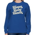 thumbnail image 2 of Smartprints Bloom Baby Bloom Women's Sweatshirt Royal, Cotton, 4XL, 2 of 4