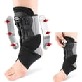 thumbnail image 2 of Ankle Brace for Sprained Ankle Heel Protector Wrap Ankle Support Adjustable Knob Ankle Wraps with Metal Support, 2 of 4