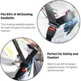 thumbnail image 6 of 4 Pack 9-inch Polyester Seat Belt Extender for Cars Universal Seat Belt Car Buckle Extension Buckle Up (7/8" Tongue Width), 6 of 7