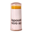 thumbnail image 1 of Limpieza de dientes Micro cepillo Aplicadores de dientes desechables Microblading Hisopos de algodón Extensión de pestañas Palos de limpieza Cejas Limpieza de labios Hisopos de algodón, 100PCS, 1 of 5