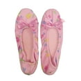 thumbnail image 2 of Womens Ballet Style Floral Slippers Non-Skid Sole, 2 of 4