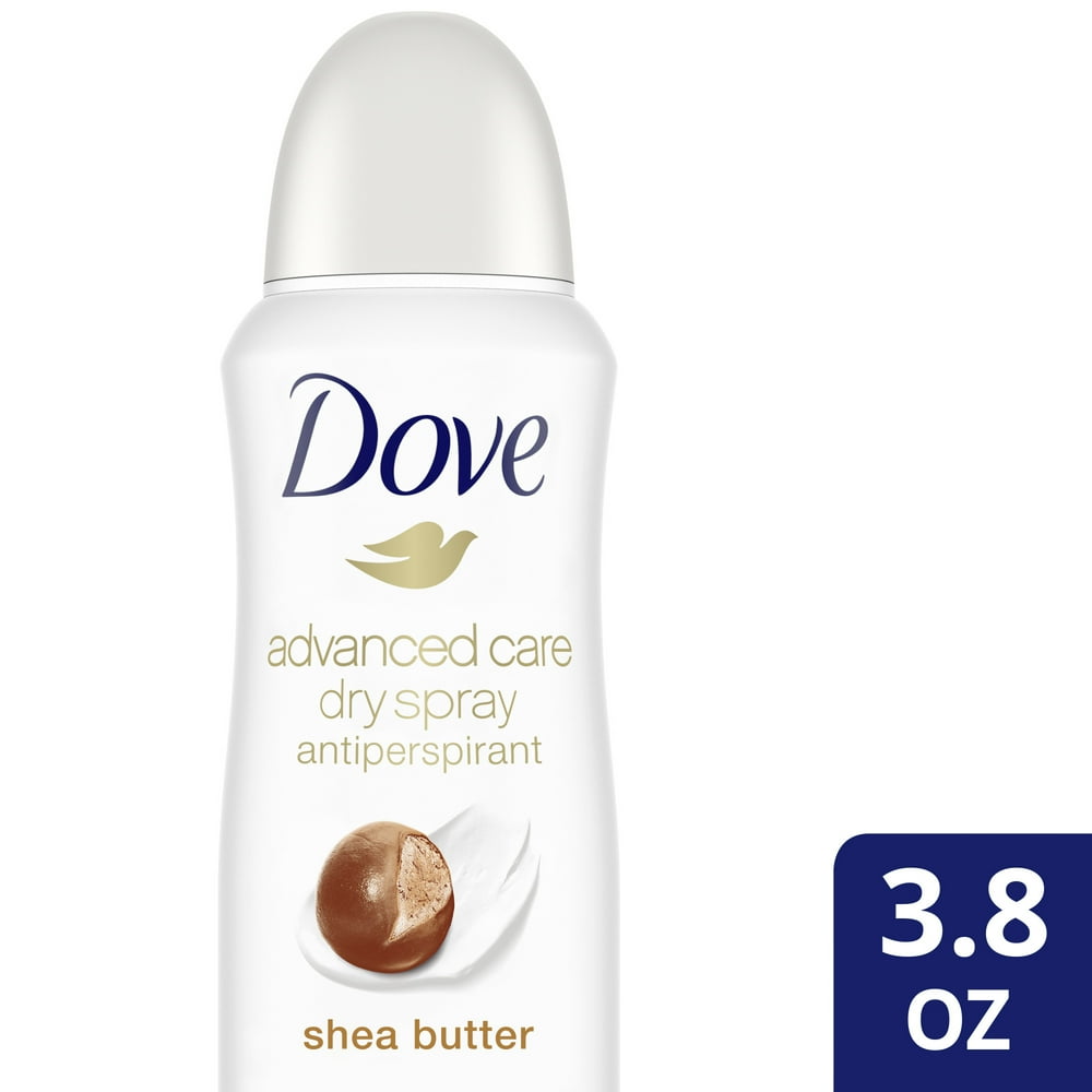 Dove Advanced Care Dry Spray Antiperspirant Deodorant Shea Butter, 3.8