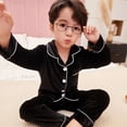 thumbnail image 2 of Conjunto de Pijamas de terciopelo Coral para niños y niñas, ropa de dormir de manga larga de franela cálida para invierno, navidad, Año Nuevo, 2 of 2