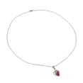 thumbnail image 4 of Amor Colgante Collar Moda Ropa Decoración Joyería Disfraz Adornos Festival Joyería Rojo plateado, 4 of 9