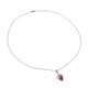 thumbnail image 4 of de material acero Inoxidable Zircon Colgante Collar Ropa De Moda Decoración Joyería Adornos De Disfraces Para Niñas Señora Rojo plateado, 4 of 9
