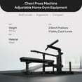 thumbnail image 4 of BalanceFrom Fitness Chest Press Machine, Adjustable Home Gym Equipment, Black, 4 of 10