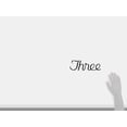 thumbnail image 2 of Montague Metal Products SHN-3sm Petit Script Maison Moderne Numéro Trois, 2 of 2