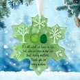 thumbnail image 2 of YSGFHGJW Handmade Sea Glass Snowflake Ornament - 2D Acrylic Christmas Hanging Decor, Friendship Keepsake Xmas Gift, 2 of 6