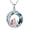 Cat and cat, variant on Cat Celtic Necklace Sterling Silver Two Cats with Sister on the Moon Pendant Necklace Blue Circle Crystal Jewelry Gifts for Her Women (Cat and cat)