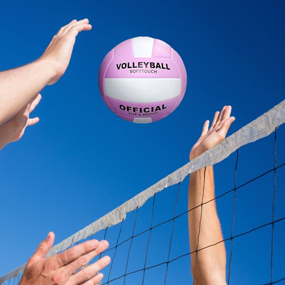 Super Soft Volleyball Beach Volleyball, Multicolor Pretty Volleyball for Indoor Outdoor, Durability Stability Sports Ball, Durable Equipment Volleyball Training Gym Tool