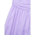 thumbnail image 6 of renvena Kids Flower Girls Princess Birthday Party Chiffon Dress Flutter Sleeves Bridesmaid Pageant Lavender 12, 6 of 7