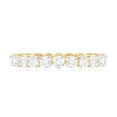 thumbnail image 5 of Rosec Jewels Certified Moissanite Eternity Ring for Women, Round Shape Moissanite Ring in Floating Setting, 10K Yellow Gold, US 8.00, 5 of 9