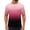 Pink, variant on OHMZYZO Summer Shirts for Men Casual Short Sleeve Crew Neck Gradient T Shirt Graphic Tees Basic Tops