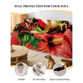 thumbnail image 4 of Puerto Rico Flag Couch Cover for Dogs, Frog Red Flower Summer Leaf Washable Sofa Covers Slipcover for Pets Dogs Futon Cover, Couch Recliner Covers, Oversized Chair Slipcover 71"x91", 4 of 9