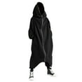 thumbnail image 1 of Veste à Capuche Longue à Fermeture Éclair Intégrale Style Sombre pour Hommes, 1 of 6