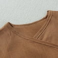 thumbnail image 4 of Frwgonr Girls Comfortable T-shirts Kids Casual Crewneck Short Sleeve Loose Basic Tee Tops 6M-3T, Brown, 4 of 5