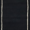 thumbnail image 6 of SAFAVIEH Bella Danita Plain Dotted Bordered Wool Area Rug, Black/Ivory, 2'3" x 5', 6 of 7