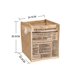 thumbnail image 3 of Caja de almacenamiento de yute plegable, bolsa de almacenamiento de ropa interior grande, organizador de cesta de juguetes para uso en hotel, 2 piezas (B) oso de fresa Electrónica, 3 of 5