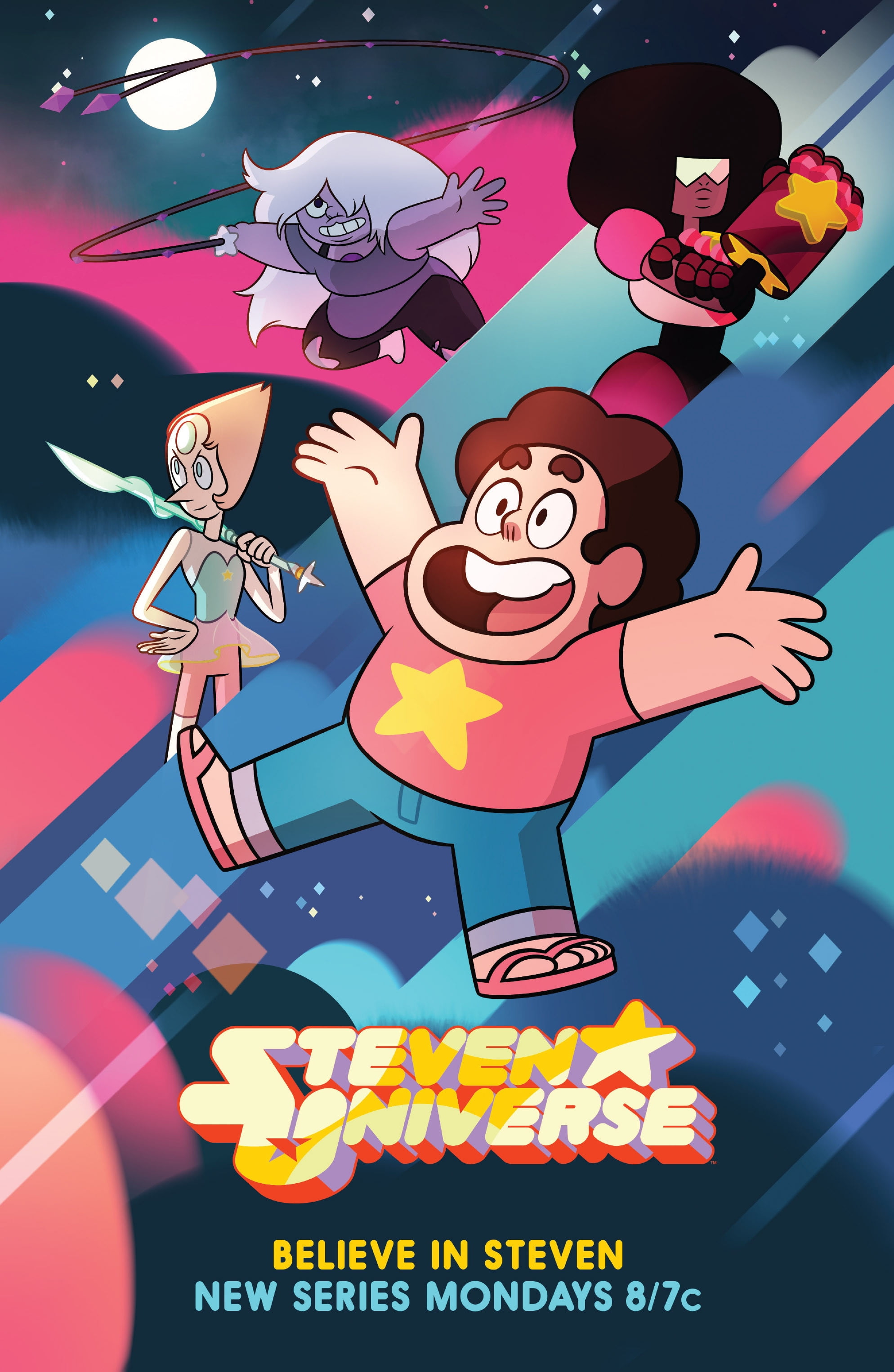 Poster Import Steven Universe Cartoon Poster Print, 24 x 36, Wall