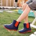 thumbnail image 2 of Lcamaw Kids Rain Boots, Waterproof Chelsea Rubber Boots for Boys and Girls, Non-Slip Ankle Muck Toddler Rainboots, Outdoor, Farm, Park, Hiking, Fishing, School Playing, 2 of 9