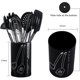 thumbnail image 2 of Kitchen Utensils 9 pcs Silicone Cooking Utensils, Non-Stick and Scratch Proof with Storage Jar, Stainless Steel Cooking Utensils All Have Silicone Spa, 2 of 5
