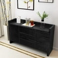 thumbnail image 6 of Yancorp 24" inch Wide Matte Black Grain Wood Large Roll Textured Wallpaper Black Wood Wallpaper Vinyl Film Self-Adhesive Wall Paper Shelf Liner Removable Peel-Stick Countertop (24"x120", Black Wood), 6 of 6