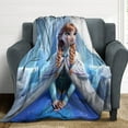 thumbnail image 4 of Frozen Throw Blanket for Kids Frozen Merch for Girls Boys 40"*50" （100*130cm） Blankets, 4 of 8