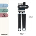 thumbnail image 5 of Farberware Soft Grips Manual Can Opener, Black with Slate Blue Accents, 5 of 11