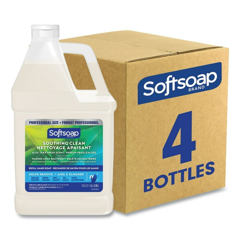 Liquid Hand Soap Refill with Aloe, Aloe Vera Fresh Scent, 1 gal Refill Bottle, 4/Carton Liquid Hand Soap Refill with Aloe, Aloe Vera Fresh Scent, 1 gal Refill Bottle, 4/Carton