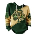 thumbnail image 5 of Chuancc Womens Oversized Sweatshirts,Casual Tunic Work Tops Spring Plus Size Sweaters Women's St. Patrick's Day Hooded Sweatshirts Long Sleeve Tunic Tops for Women Yellow S, 5 of 5