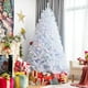 thumbnail image 3 of Árbol de Navidad Artificial Iridiscente Blanco 210 cm Costway 1156 Puntas de Ramas, 3 of 5