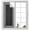 Black, variant on Static Cling Non Adhesive Window Film, Black Geometric Window Privacy Film Frosted, White Greek Key Design Burlap Modern Art Opaque Window Coverings for Small Windows, Home, 17.7 x 39.3 Inches