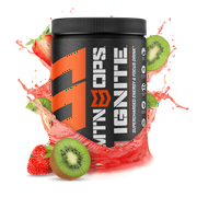 MTN OPS Ignite Supercharged Energy Drink Mix 45-Serving Tub, Kiwi Strawberry