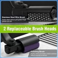 thumbnail image 6 of Electric Grill Cleaner for Outdoor Grill, Power Grill Brush for Outdoor Grill Power Grill Brush, 7-Angle Adjustable Head, 3-Speed Control, 304 Stainless Steel, Rechargeable, Heat-Resistant, 6 of 7