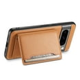 thumbnail image 6 of Allytechgroup Google Pixel 7A Magnetic Back Cover Case with Magnetic Cards Holder, Detachable Cards Slots Retro Leather Case Shockproof Wireless Charging Phone Case for Google Pixel 7A, Khaki, 6 of 7