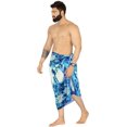 thumbnail image 3 of LA LEELA Men's Pareo Swim Trunk Swimwear Sarong Beach Wrap One Size Sky, Tie Dye Summer Vacation Aloha, 3 of 5