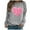 Grey, variant on Love Heart Graphic Women Shirt Valentine's Day Tops casual hoodie pullover swea long sleeve sweat Gift Clothes for Her