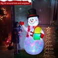 thumbnail image 1 of Christmas Decorations 5ft Christmas Inflatables Christmas Decorations Outdoor, Inflatable Snowman Penguin Yard Decorations with Rotating LED Lights for Indoor Outdoor Christmas Decorations, 1 of 7