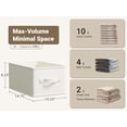 thumbnail image 5 of 3 Pack Fabric Storage Bins for Shelves Closet Storage Bins Collapsible Closet Organizers for Clothes, 5 of 10