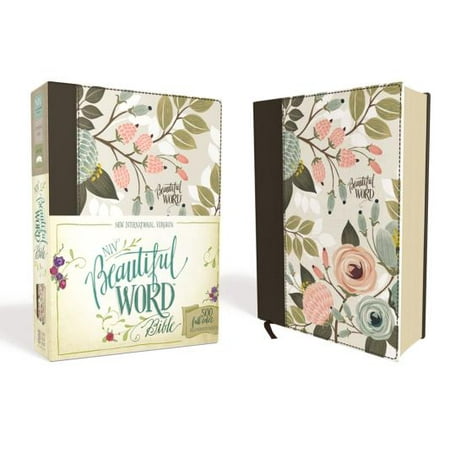 NIV, Beautiful Word Bible, Hardcover, Multi-Color Floral Cloth: 500 Full-Color Illustrated Verses (Bible Verses About Trying Your Best)
