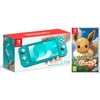 Nintendo Switch Lite 32GB Turquoise and Pokemon Let's Go, Eevee! Bundle - Import with US Plug