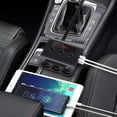 thumbnail image 2 of Car Cigarette Lighter Adapter 3 Socket Cigarette Lighter Splitter with LED Voltage Display 120W 10A Car Adapter Splitter with 4 USB DC Outlet Car Charger, 2 of 7
