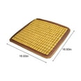thumbnail image 3 of Ruroz Natural Wood Beaded Seat Cover Pad Mat Comfy Cool Summer Massage Seat Cushion (Square) Medium Size for Car, Sedan,SUV Office Chair, 3 of 6