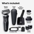 thumbnail image 3 of Braun Series 7 7075cc Afeitadora eléctrica para hombres con SmartCare Center, recortadora de barba, húmedo y seco, recargable, afeitadora de láminas inalámbrica, negro, 3 of 5
