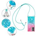 thumbnail image 5 of Funda para Motorola MOTO G Stylus 5G 2024 Brillantina Líquida Divertida Reluciente y con Cristales en Movimiento Cuerpo Cruzado con Cordón Ajustable, 5 of 5