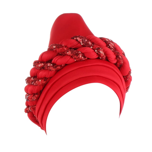 Foulard d'Été Musulman pour Femmes, Sequins Colorés, Couche Spatiale, Chapeau Exagéré, Mode, Assorti