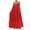 Red, variant on House Dresses for Women with Pockets for Elderly Women Fashion Casual Solid Strap Dress Pocket Loose Backless Big Swing Dress Cotton T Shirt Dresses for Women